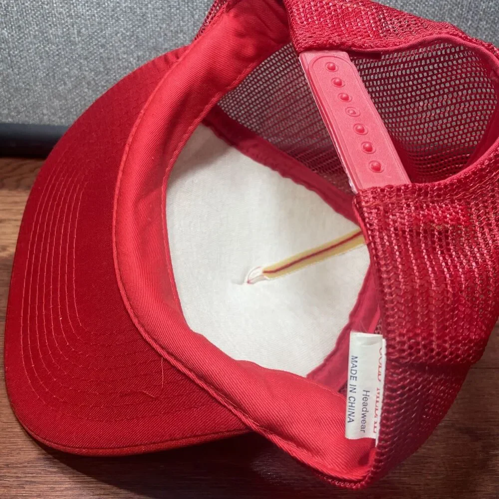 Super Bow Old Stock Vintage XXIII NFL 1988 Winston Red Trucker Mesh Cap ** NEW